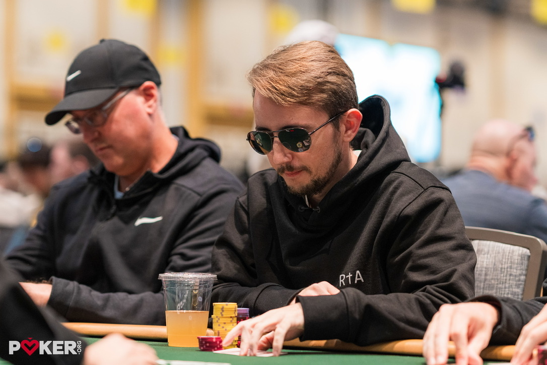 Alex Duvall playing at WSOP